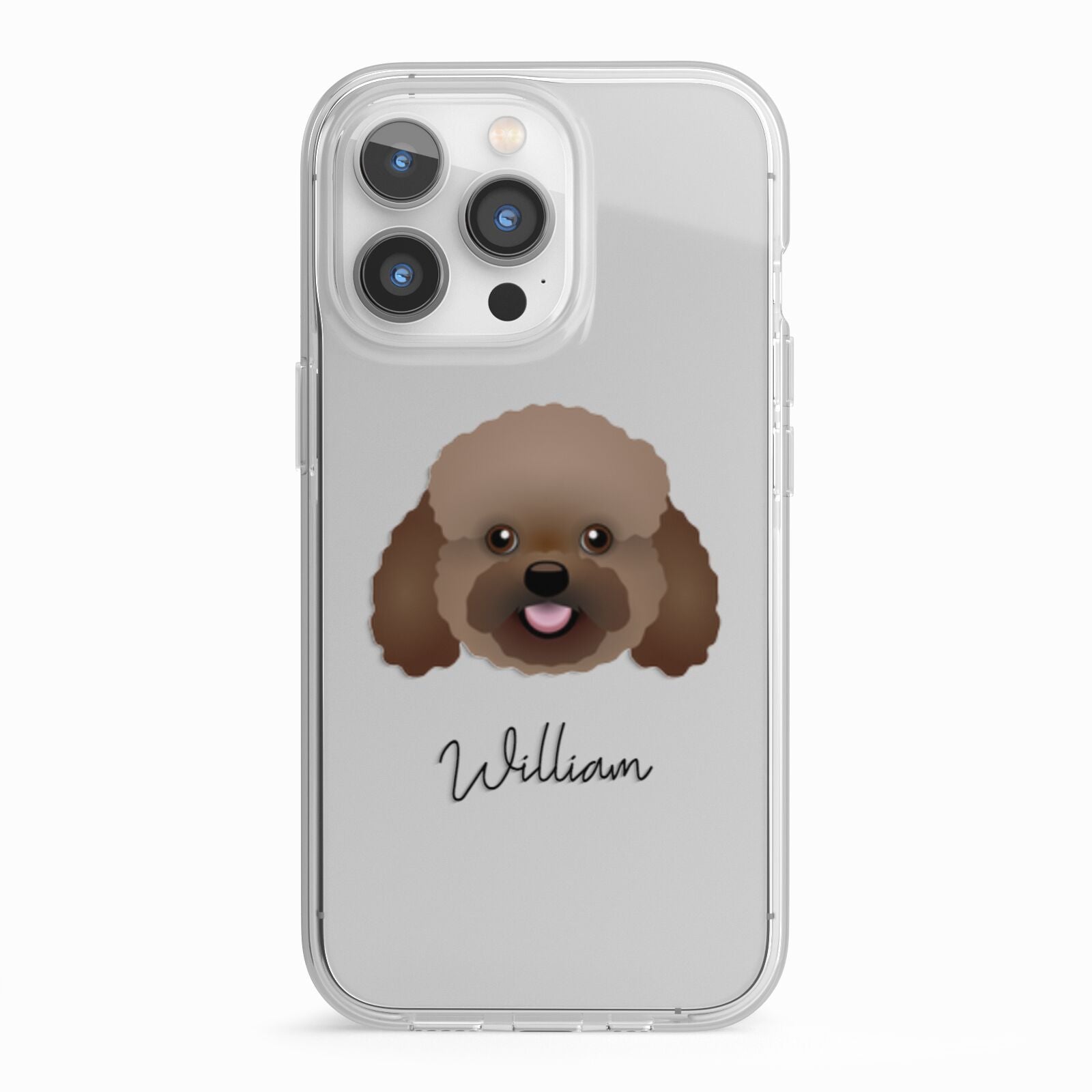 Bich poo Personalised iPhone 13 Pro TPU Impact Case with White Edges