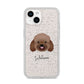 Bich poo Personalised iPhone 14 Glitter Tough Case Starlight