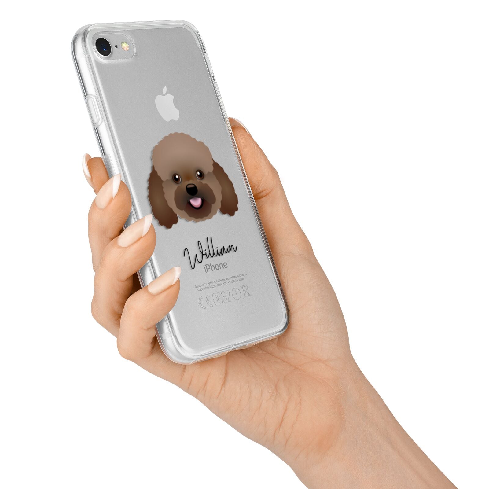 Bich poo Personalised iPhone 7 Bumper Case on Silver iPhone Alternative Image