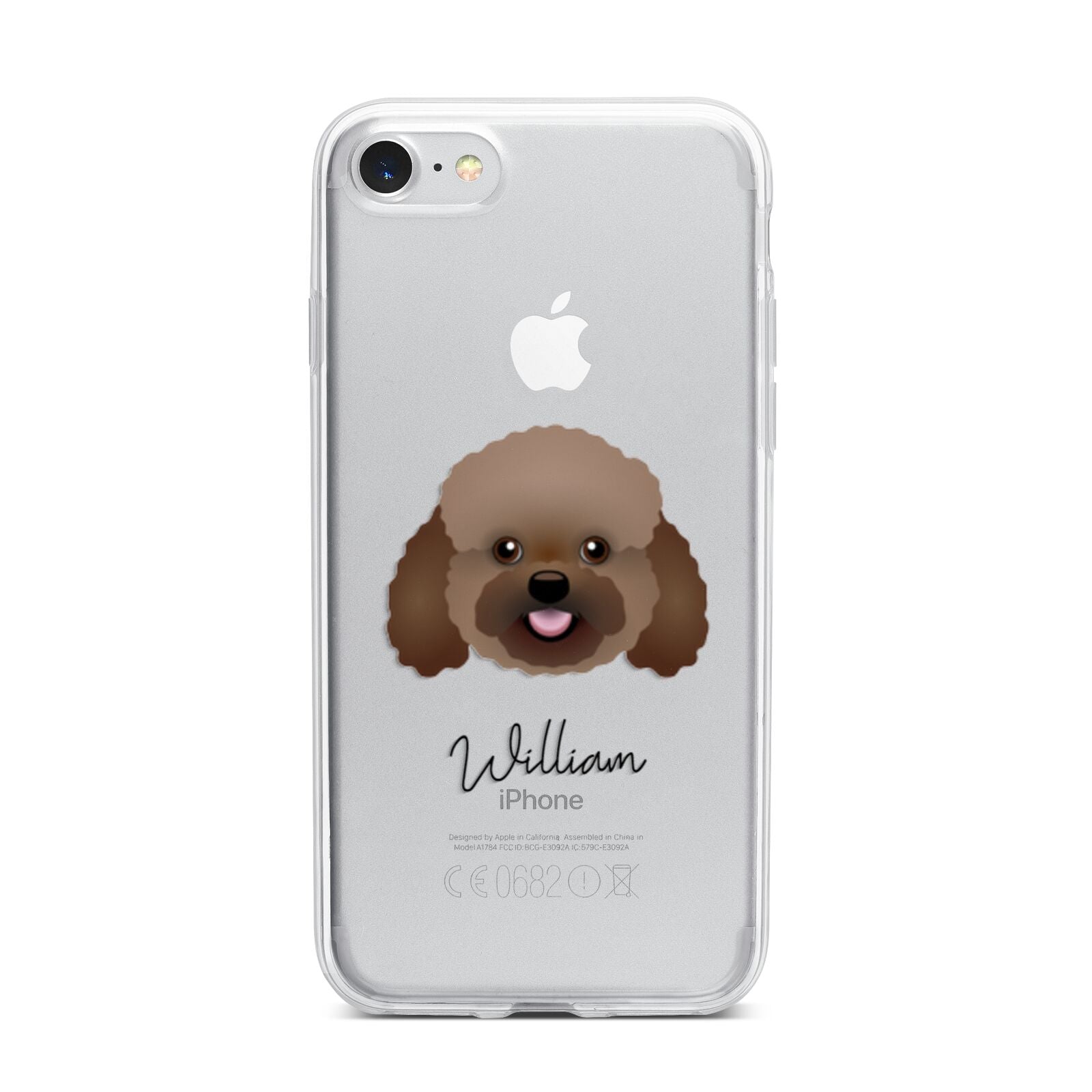 Bich poo Personalised iPhone 7 Bumper Case on Silver iPhone