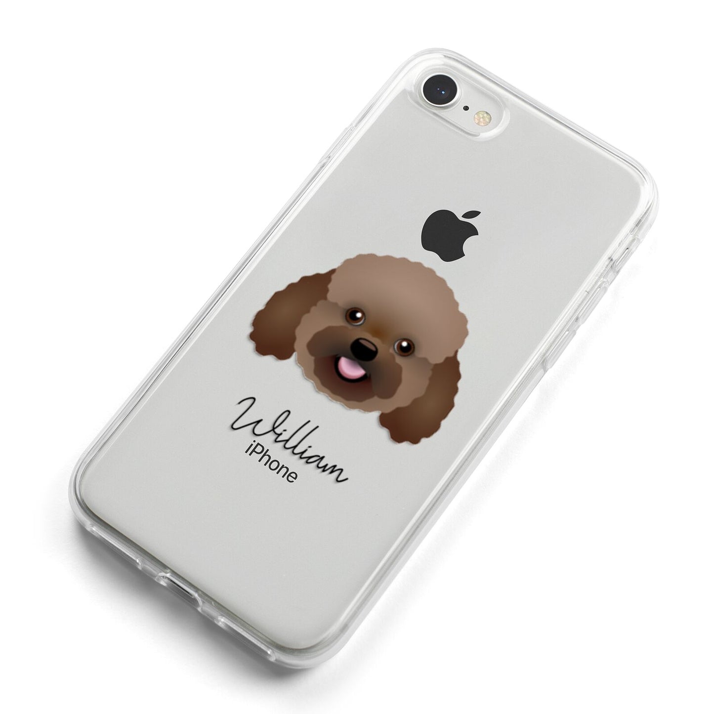 Bich poo Personalised iPhone 8 Bumper Case on Silver iPhone Alternative Image