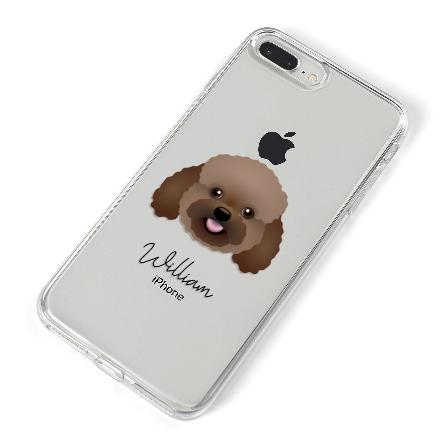 Bich poo Personalised iPhone 8 Plus Bumper Case on Silver iPhone Alternative Image
