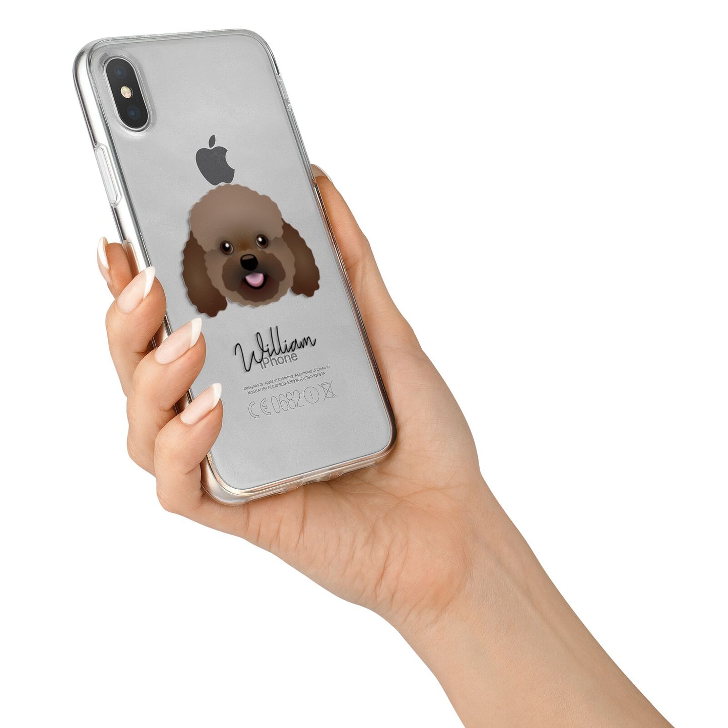 Bich poo Personalised iPhone X Bumper Case on Silver iPhone Alternative Image 2