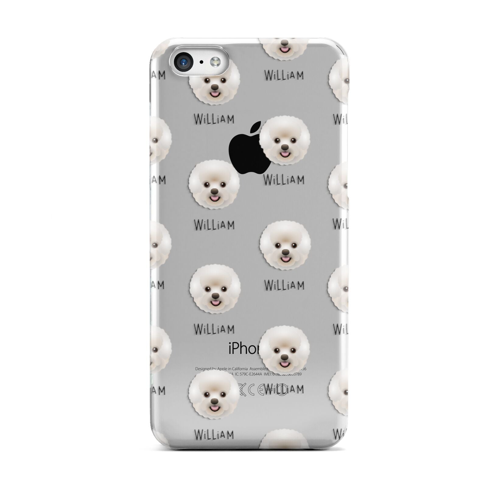 Bichon Frise Icon with Name Apple iPhone 5c Case