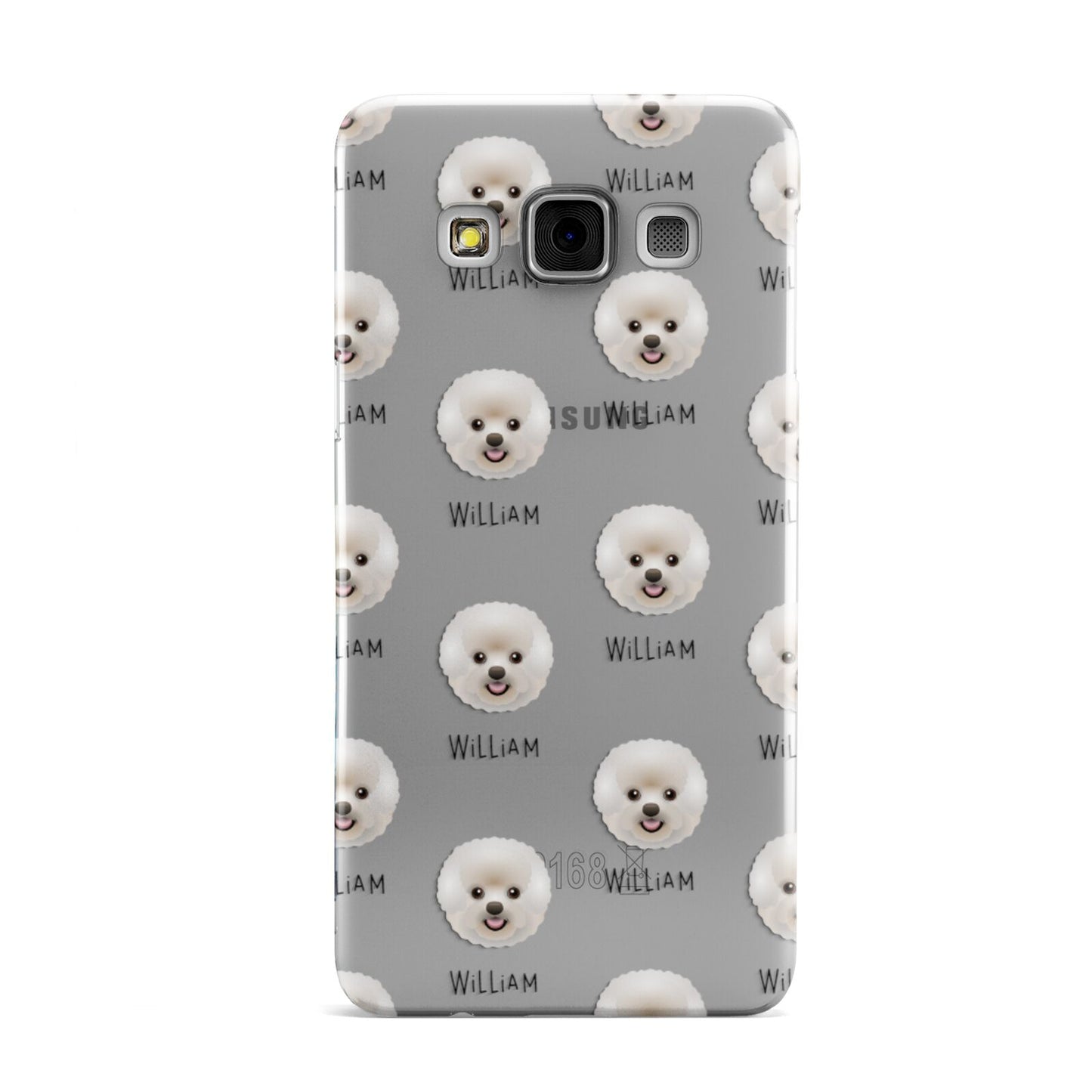 Bichon Frise Icon with Name Samsung Galaxy A3 Case