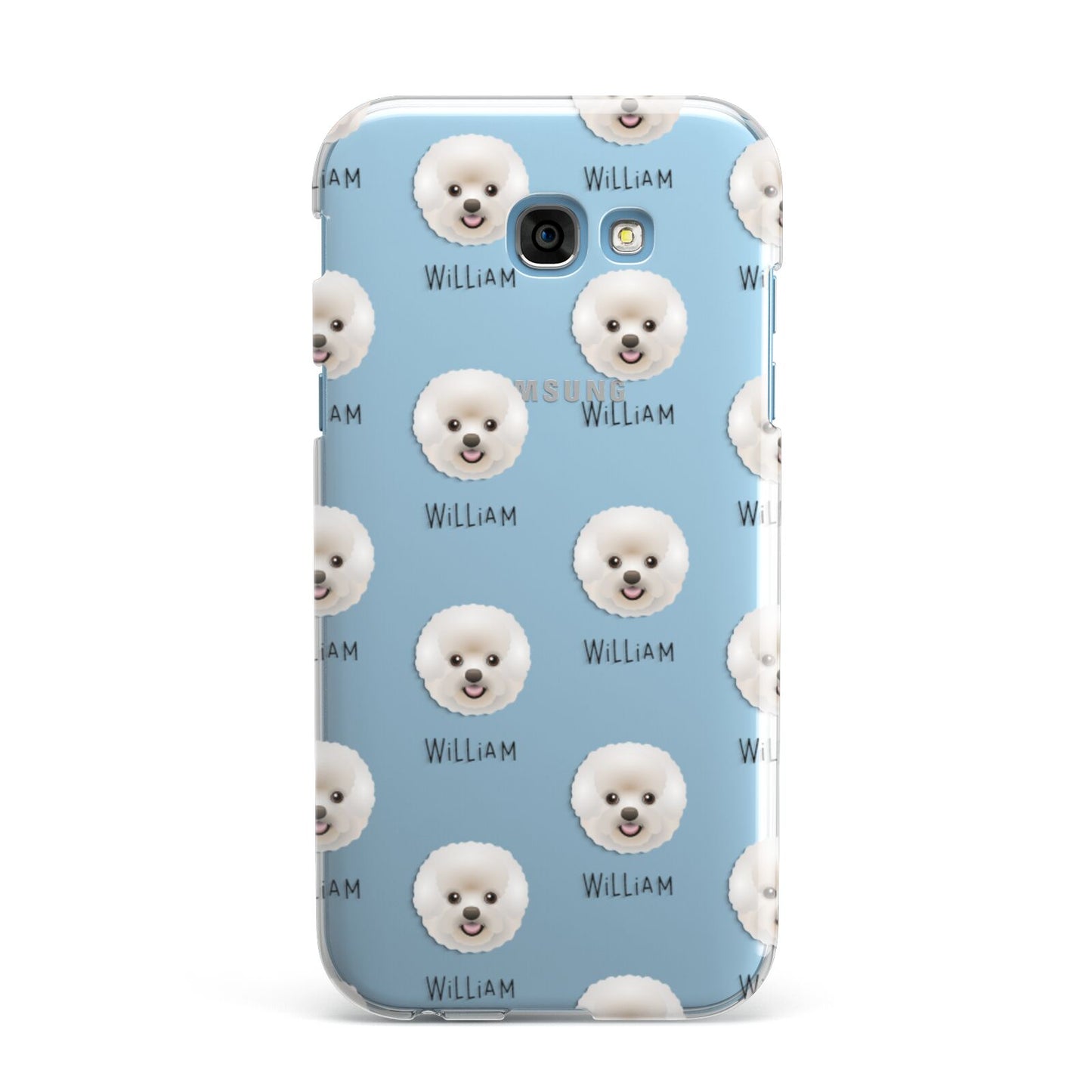 Bichon Frise Icon with Name Samsung Galaxy A7 2017 Case