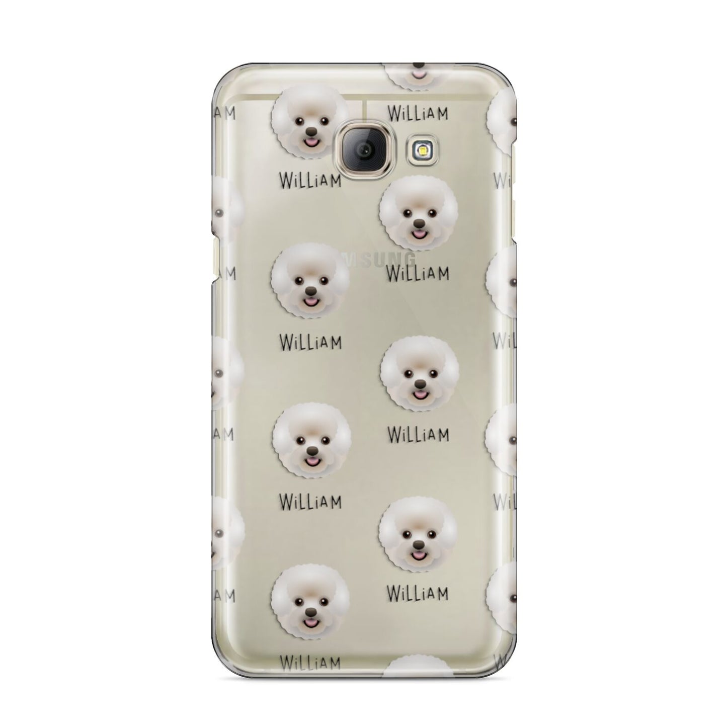 Bichon Frise Icon with Name Samsung Galaxy A8 2016 Case