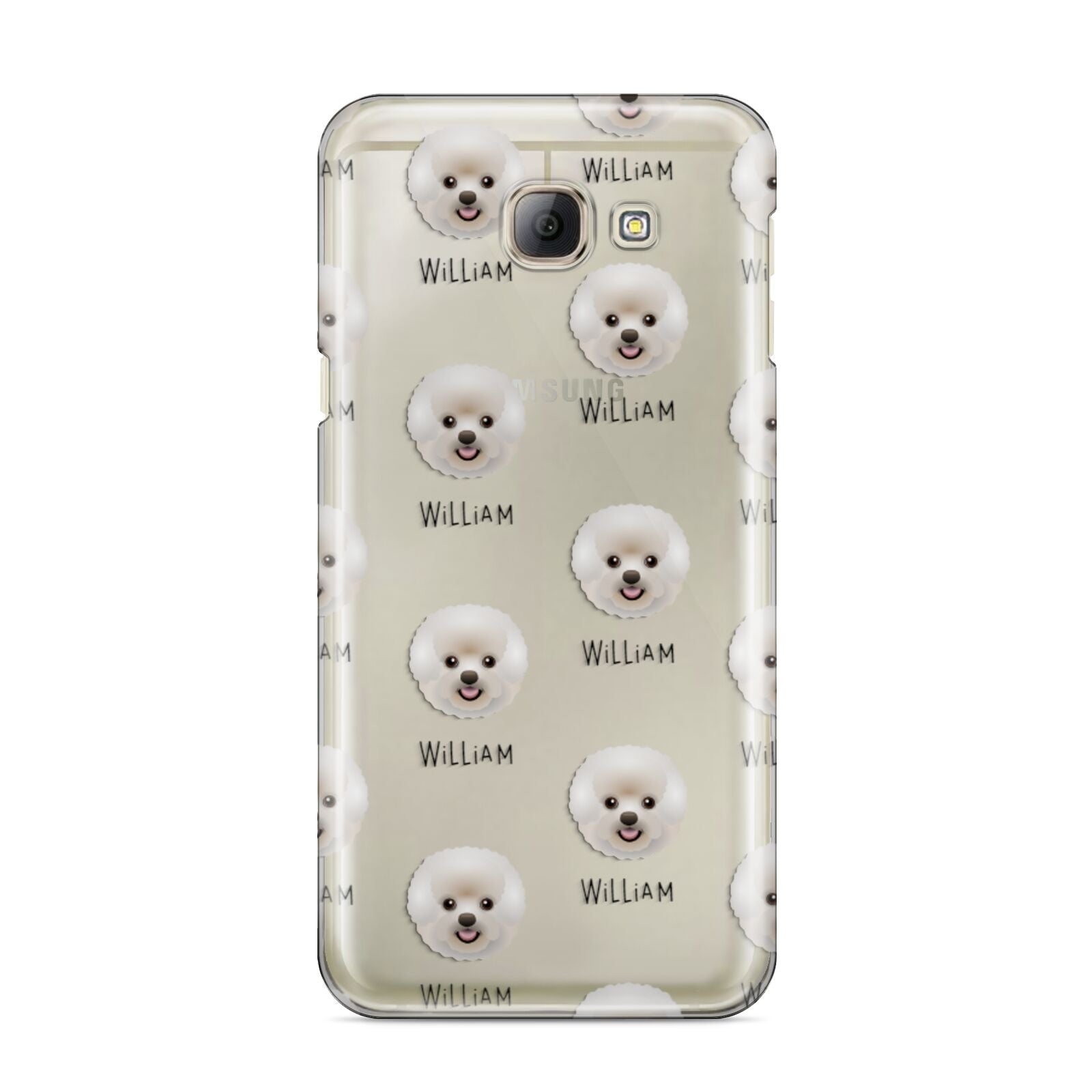 Bichon Frise Icon with Name Samsung Galaxy A8 2016 Case