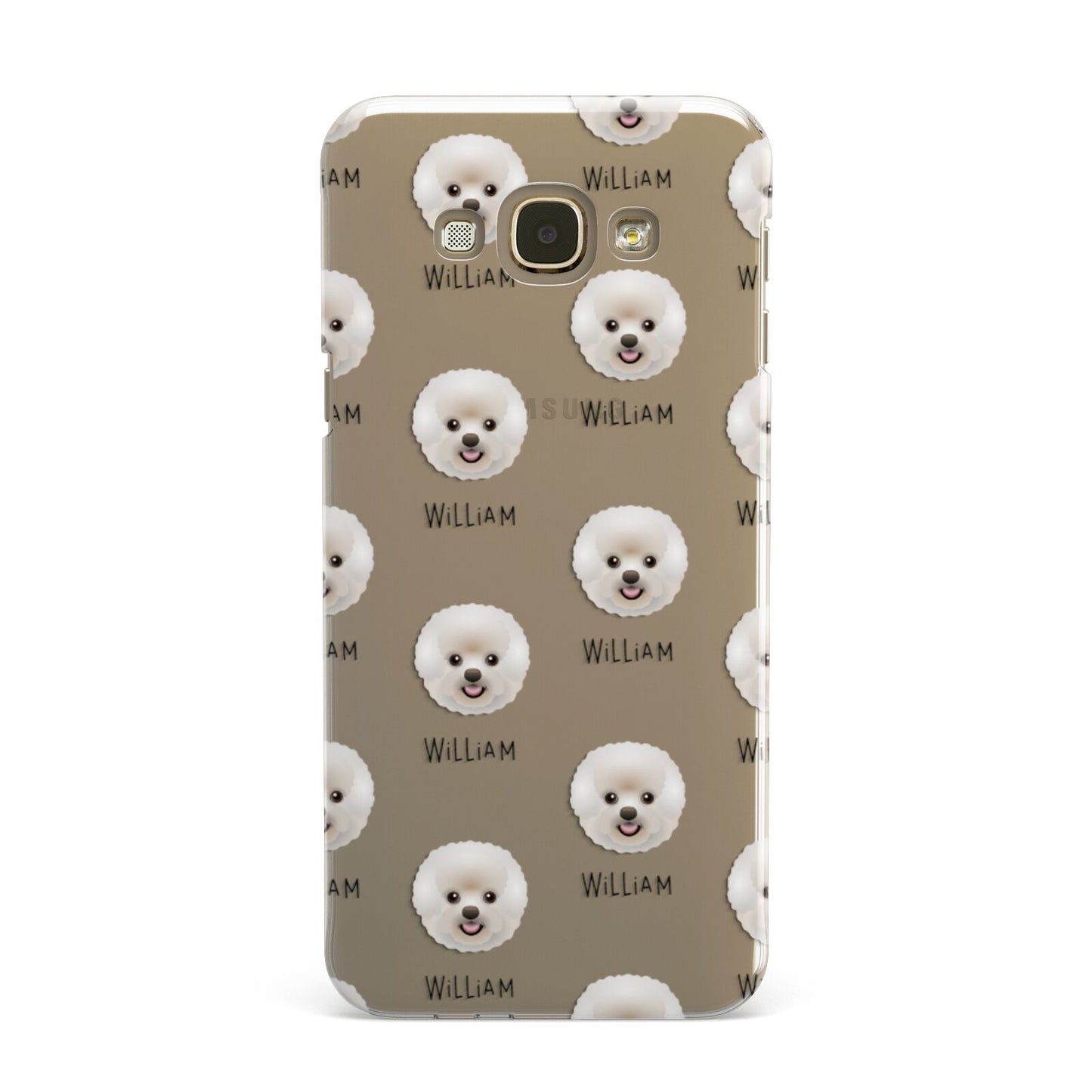 Bichon Frise Icon with Name Samsung Galaxy A8 Case