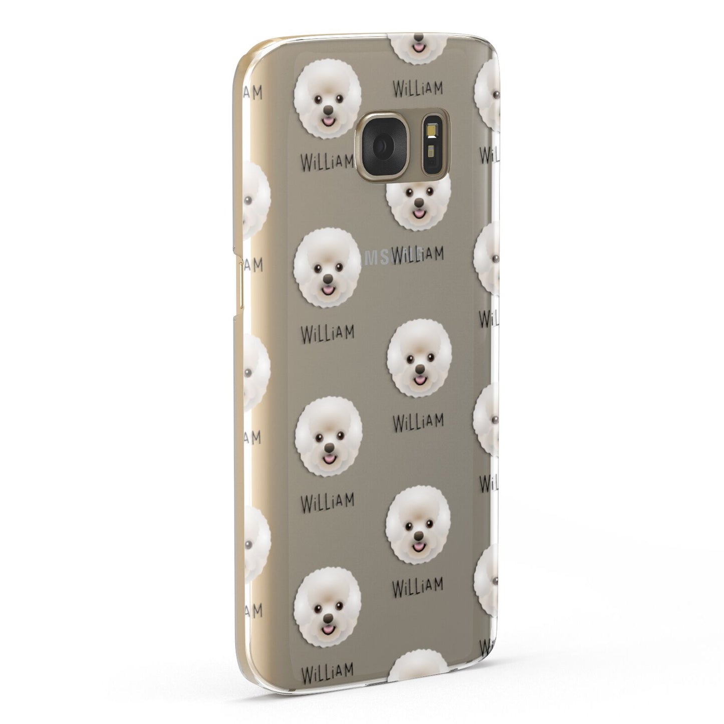 Bichon Frise Icon with Name Samsung Galaxy Case Fourty Five Degrees