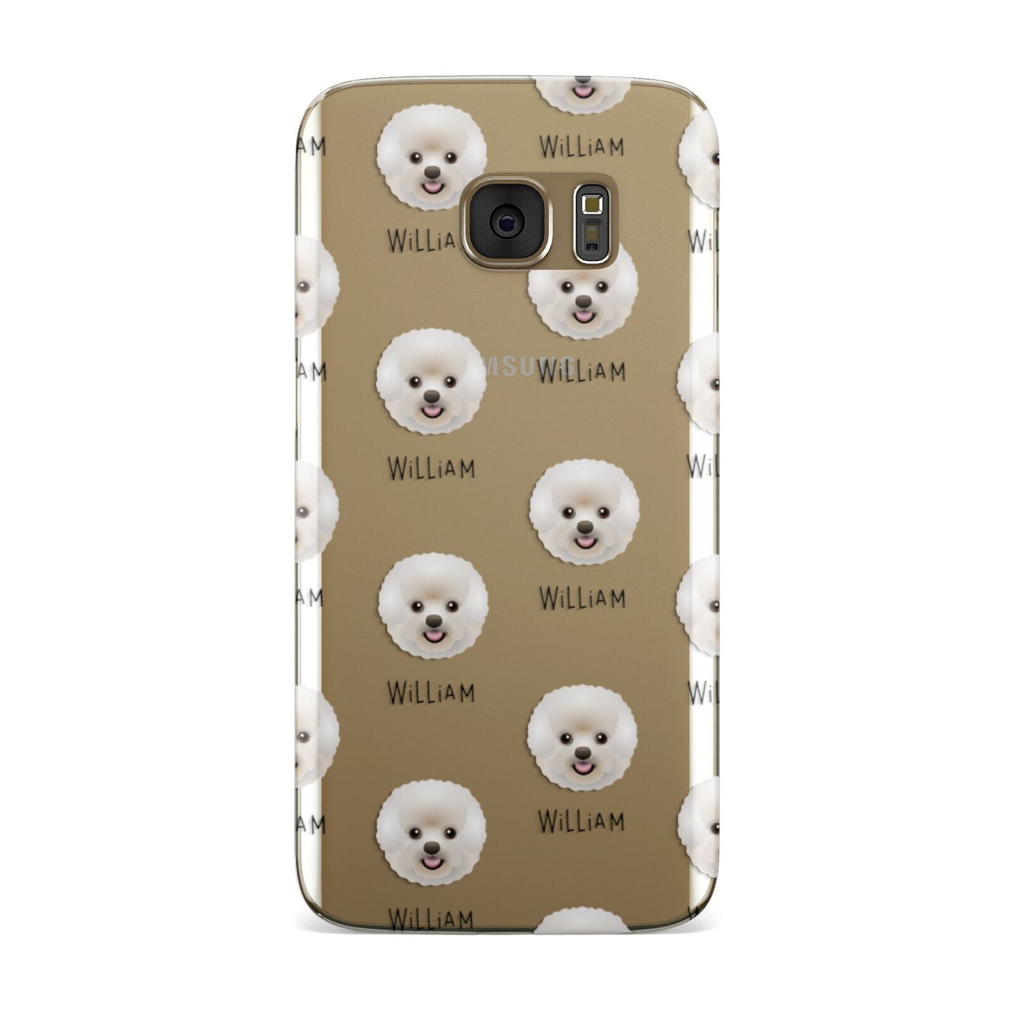 Bichon Frise Icon with Name Samsung Galaxy Case