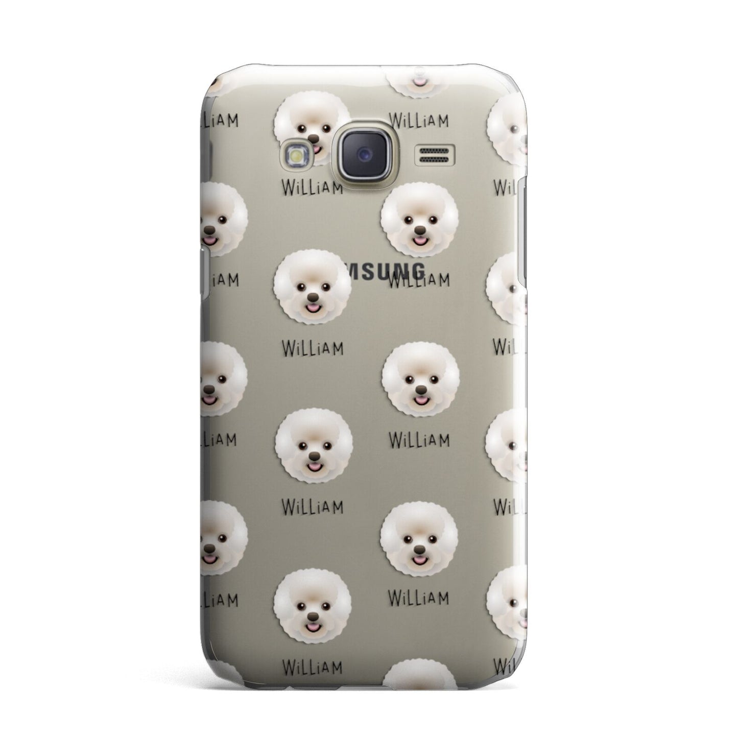 Bichon Frise Icon with Name Samsung Galaxy J7 Case