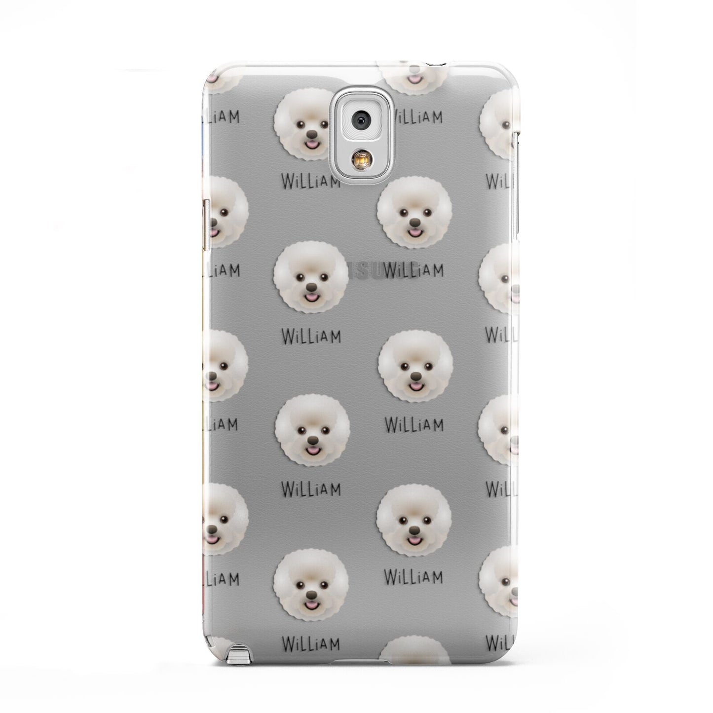 Bichon Frise Icon with Name Samsung Galaxy Note 3 Case