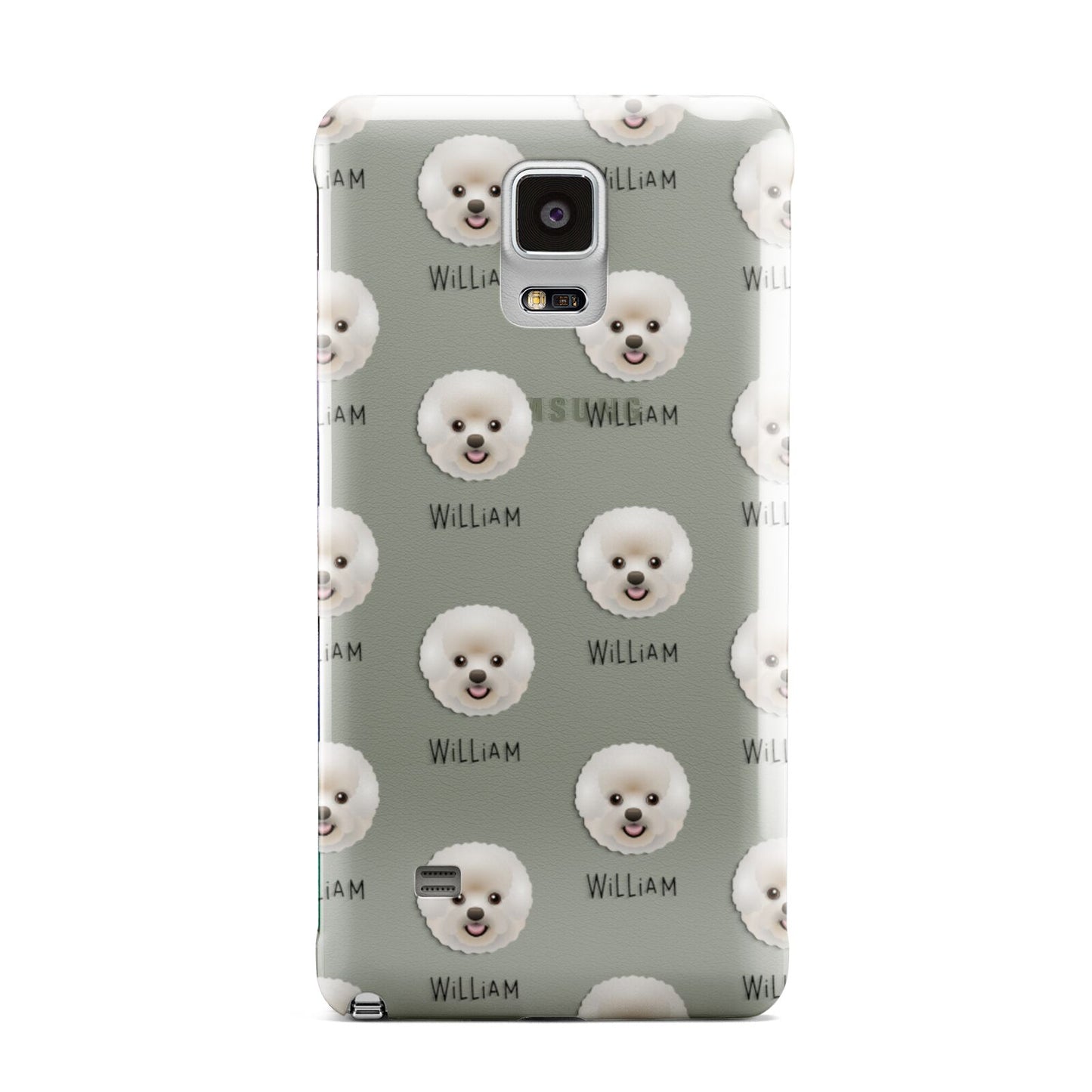 Bichon Frise Icon with Name Samsung Galaxy Note 4 Case