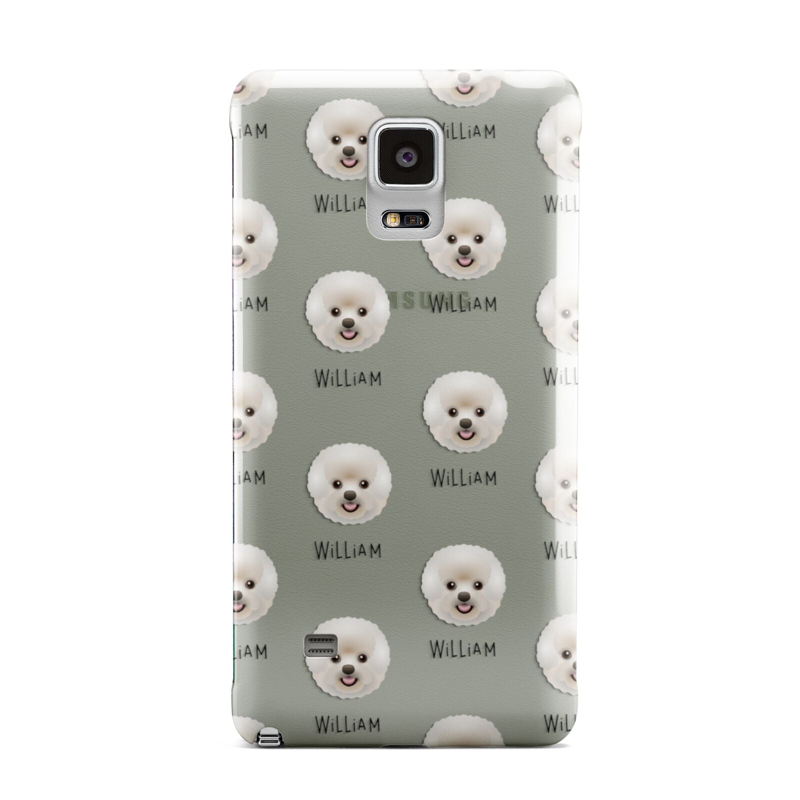 Bichon Frise Icon with Name Samsung Galaxy Note 4 Case