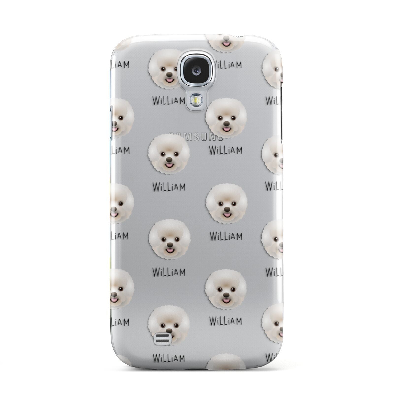 Bichon Frise Icon with Name Samsung Galaxy S4 Case