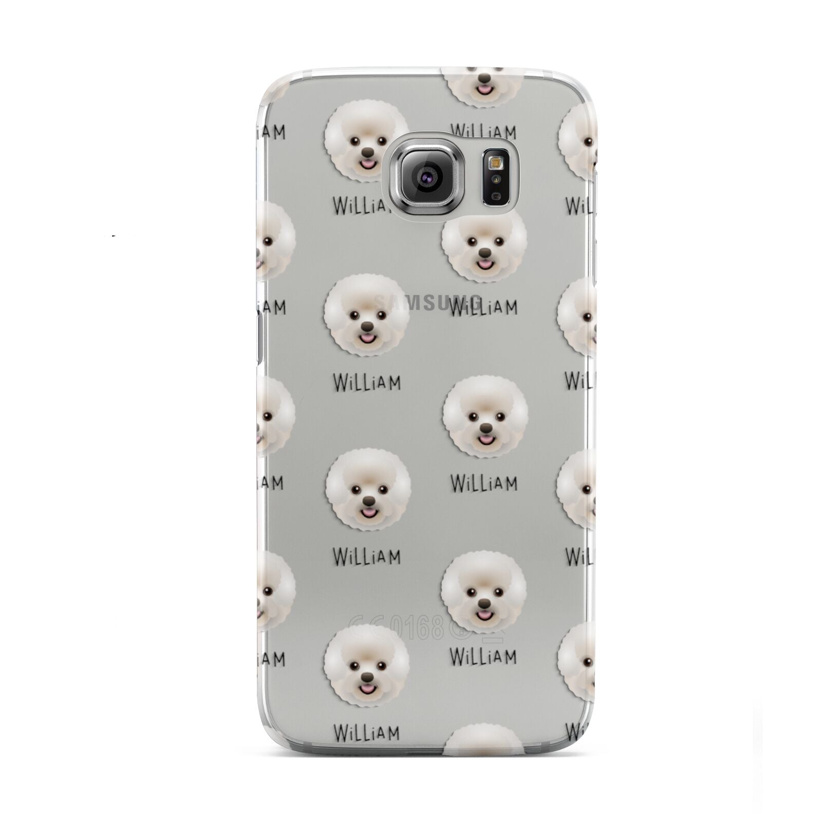 Bichon Frise Icon with Name Samsung Galaxy S6 Case