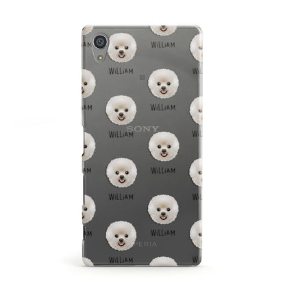 Bichon Frise Icon with Name Sony Xperia Case