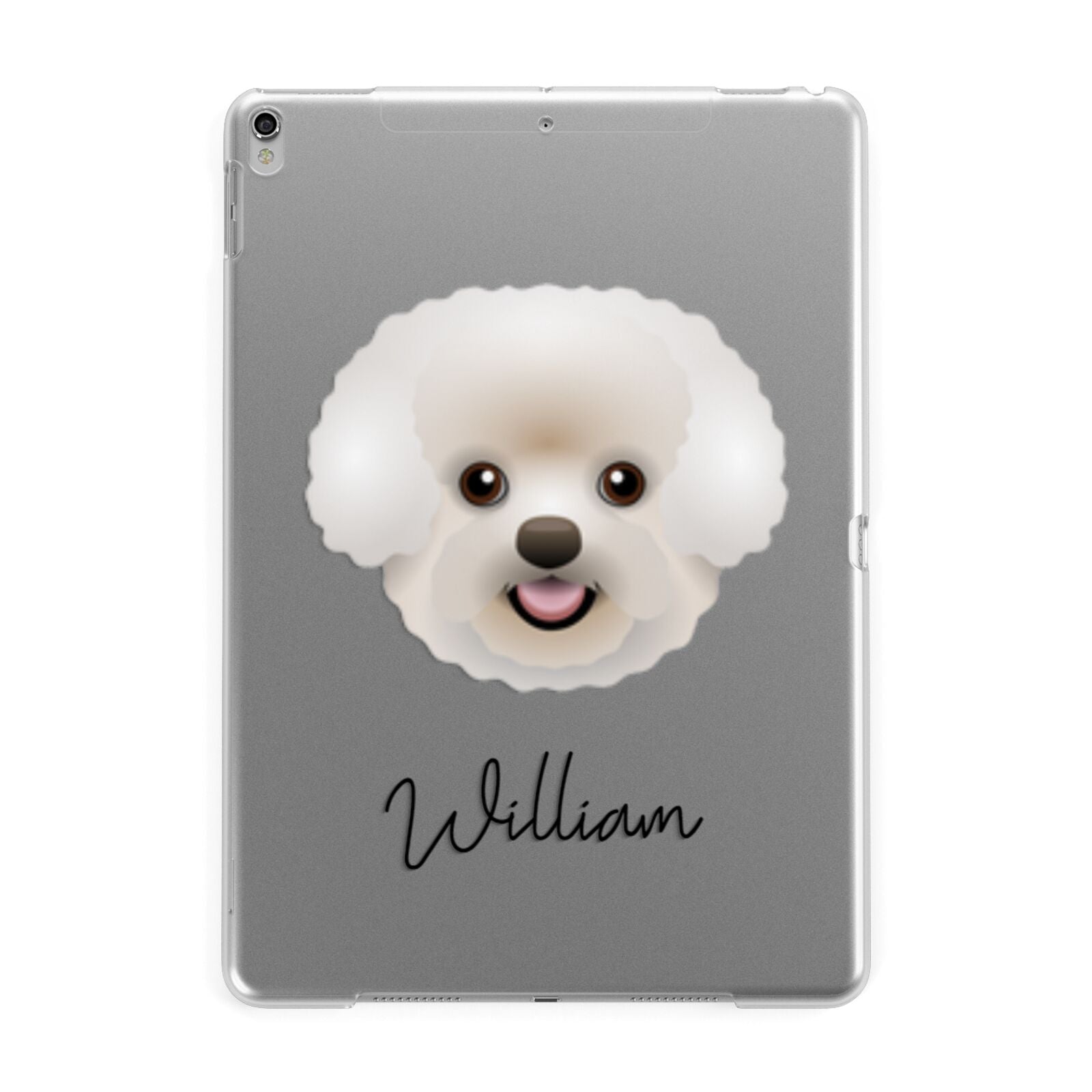 Bichon Frise Personalised Apple iPad Silver Case