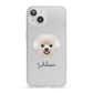 Bichon Frise Personalised iPhone 13 Clear Bumper Case