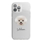 Bichon Frise Personalised iPhone 13 Pro Max TPU Impact Case with White Edges