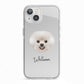 Bichon Frise Personalised iPhone 13 TPU Impact Case with White Edges
