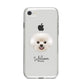 Bichon Frise Personalised iPhone 8 Bumper Case on Silver iPhone