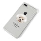 Bichon Frise Personalised iPhone 8 Plus Bumper Case on Silver iPhone Alternative Image