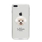 Bichon Frise Personalised iPhone 8 Plus Bumper Case on Silver iPhone