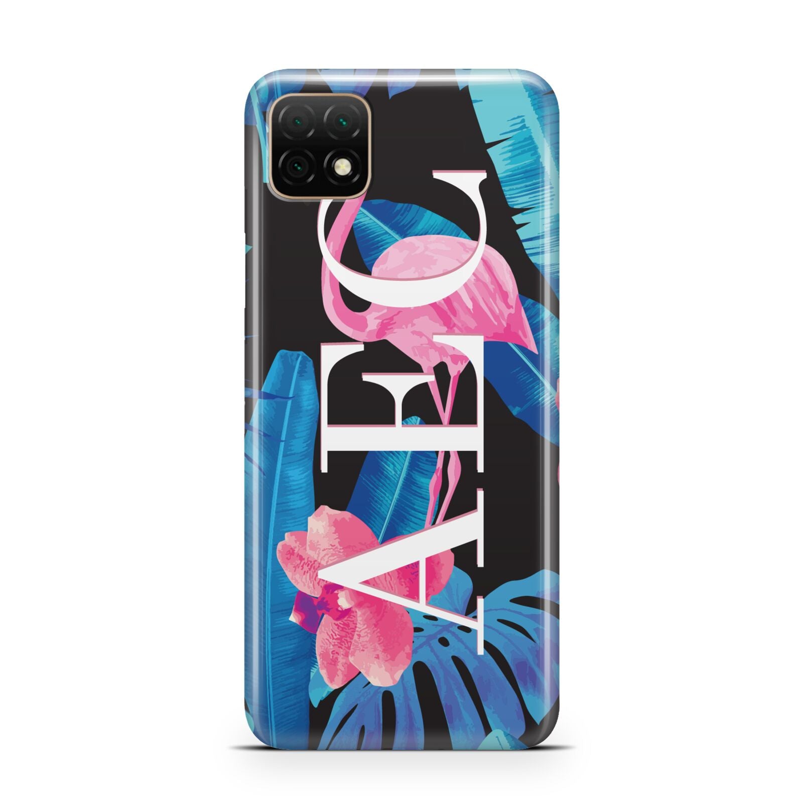 Black Blue Tropical Flamingo Huawei Enjoy 20 Phone Case