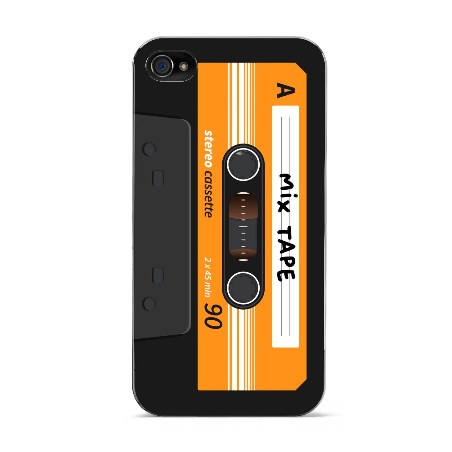 Black Casette Tape Apple iPhone 4s Case