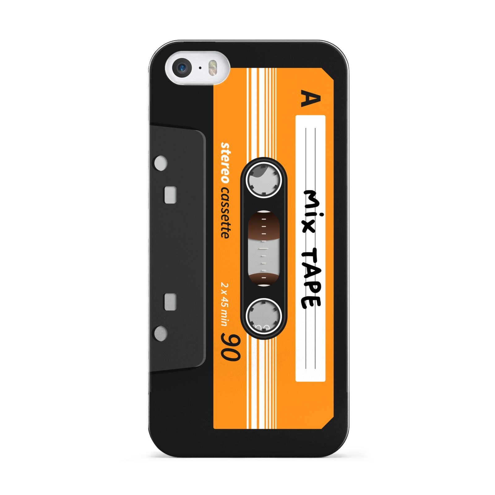 Black Casette Tape Apple iPhone 5 Case