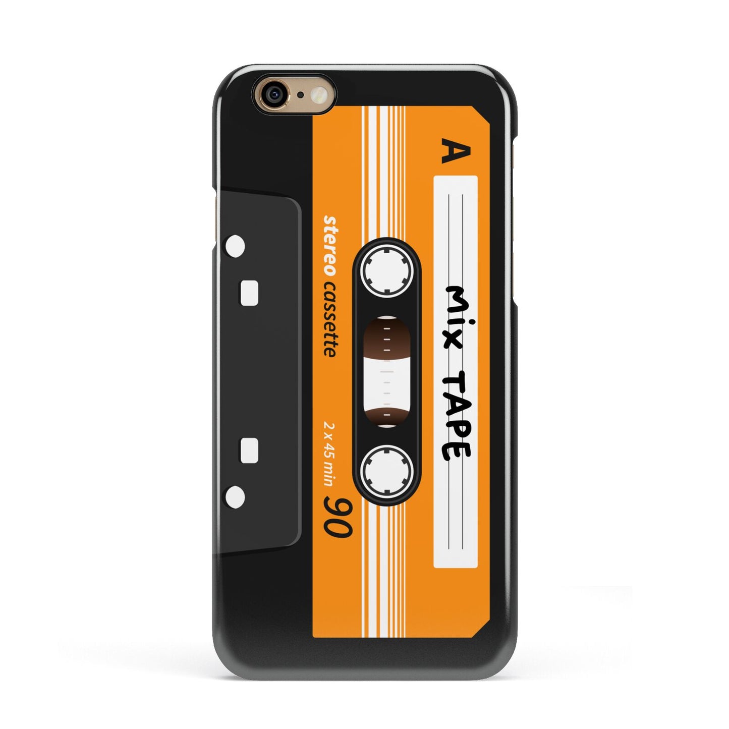 Black Casette Tape Apple iPhone 6 3D Snap Case