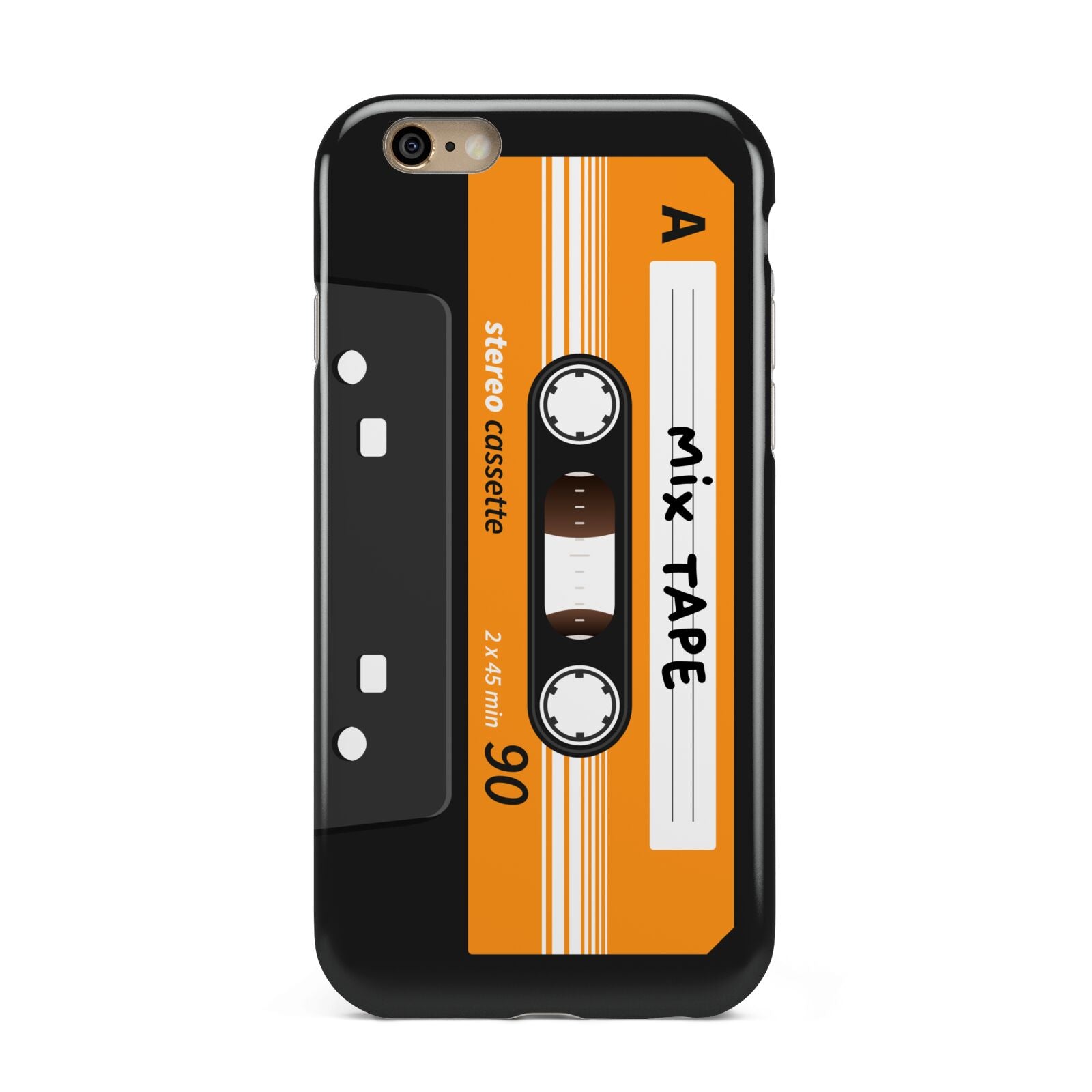 Black Casette Tape Apple iPhone 6 3D Tough Case