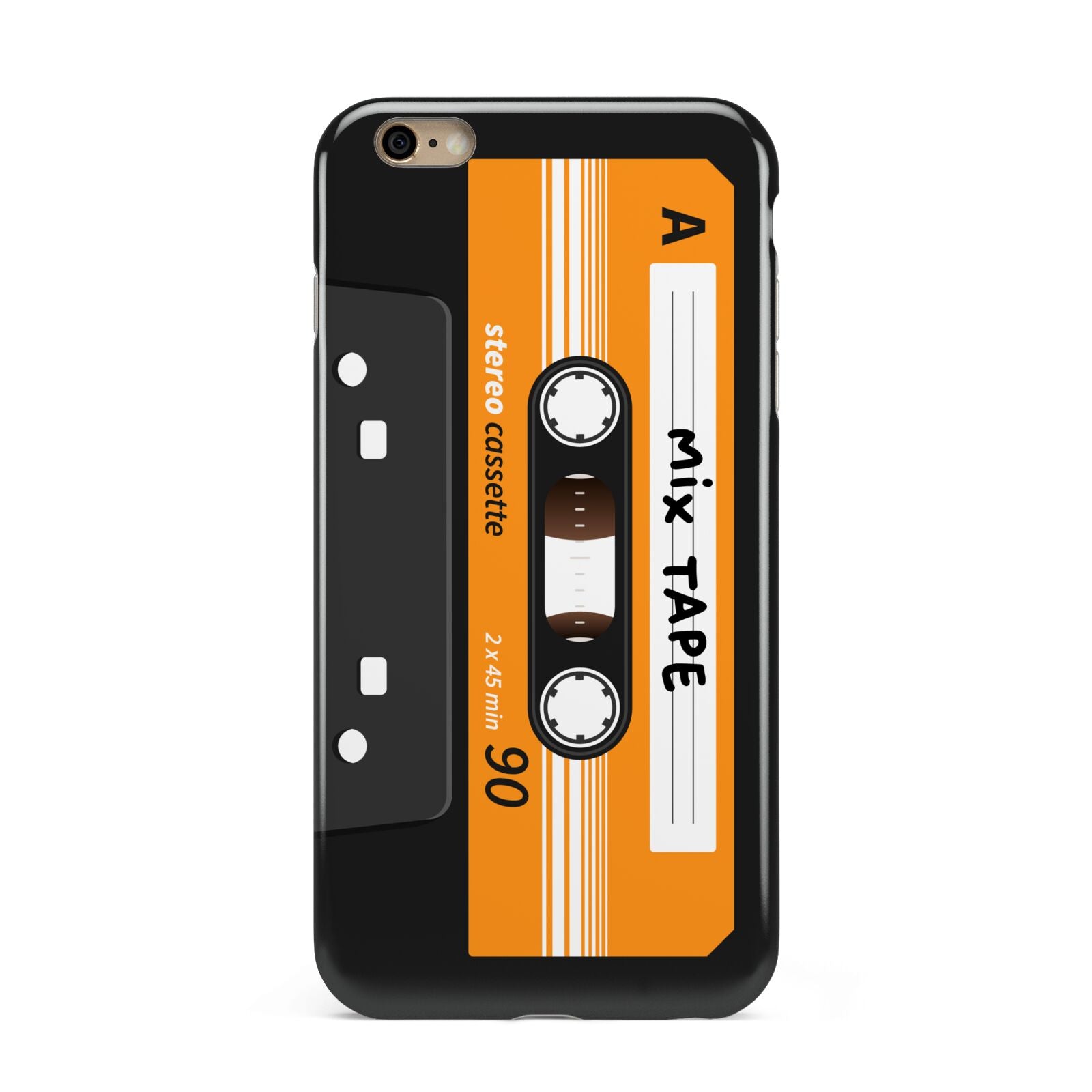 Black Casette Tape Apple iPhone 6 Plus 3D Tough Case