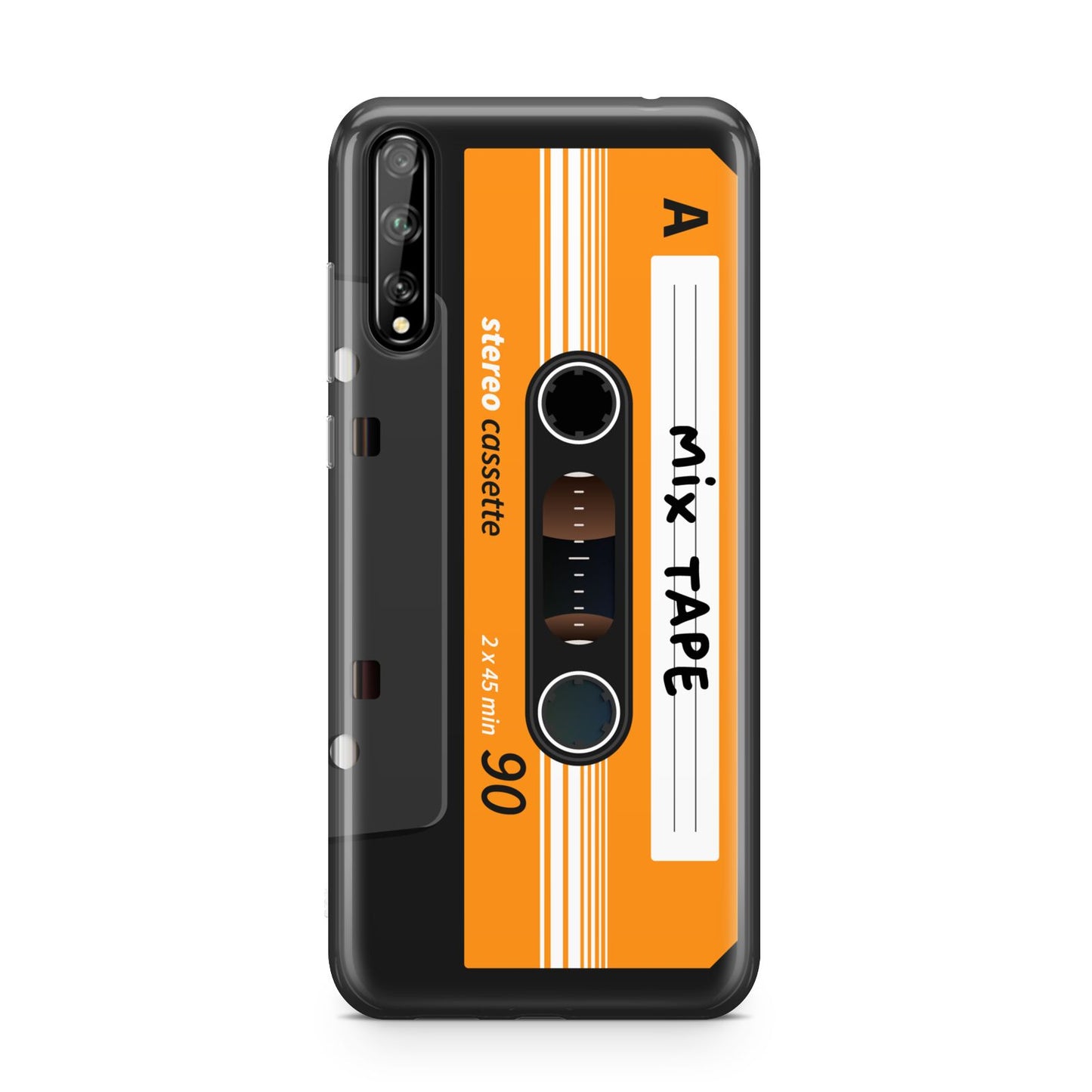 Black Casette Tape Huawei Enjoy 10s Phone Case