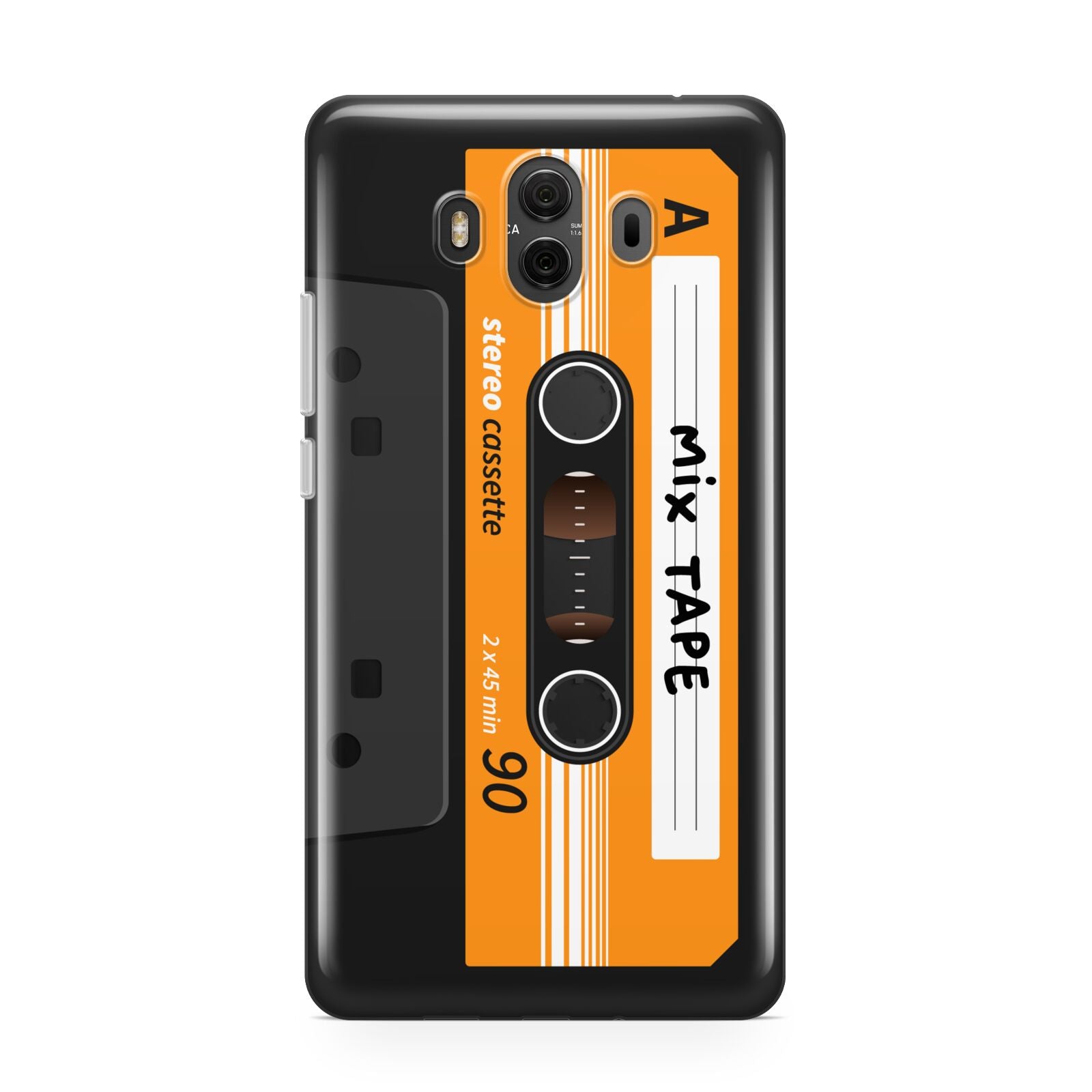 Black Casette Tape Huawei Mate 10 Protective Phone Case