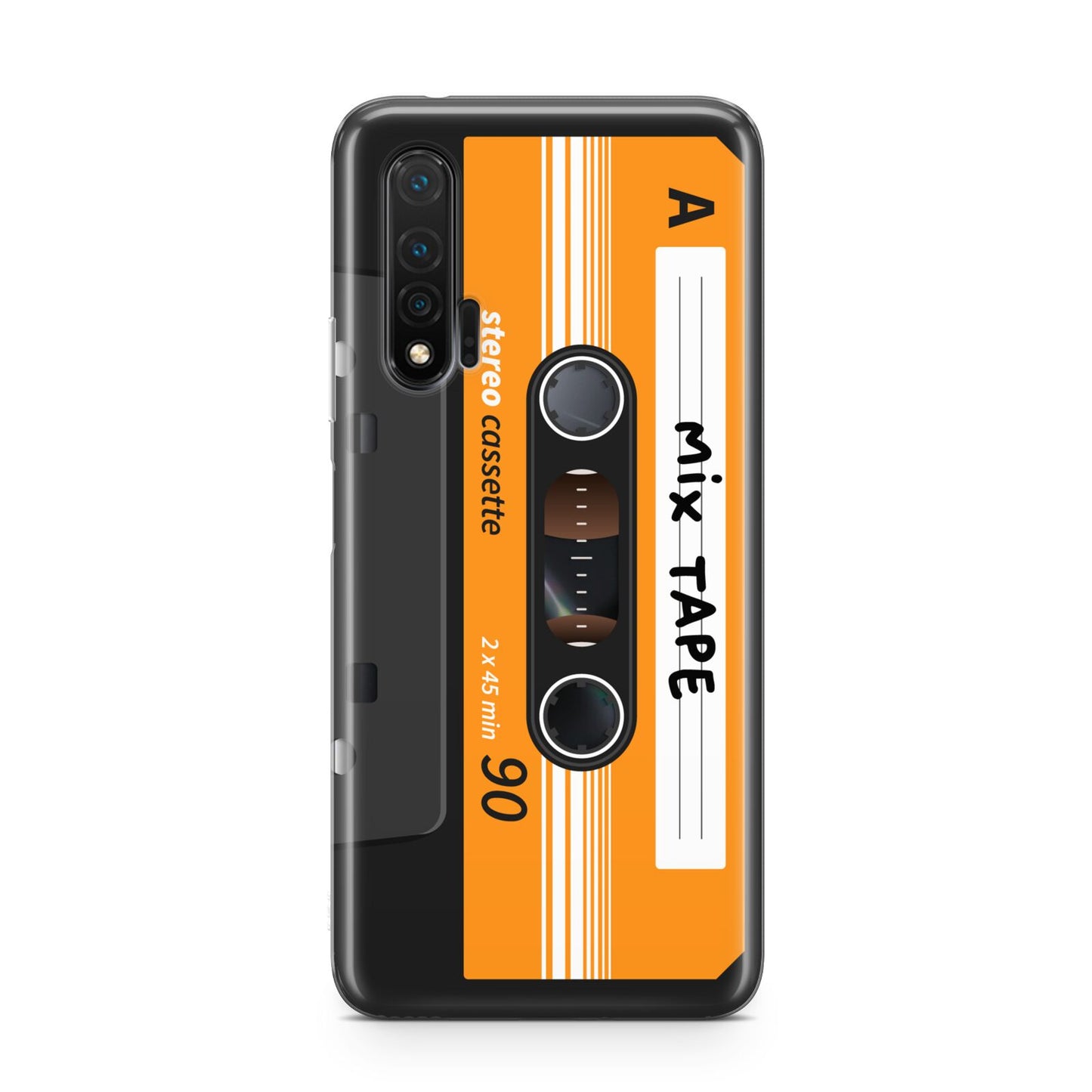 Black Casette Tape Huawei Nova 6 Phone Case