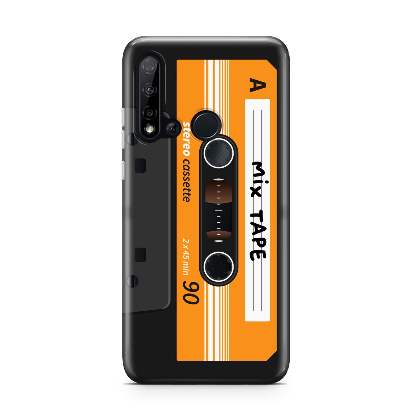 Black Casette Tape Huawei P20 Lite 5G Phone Case