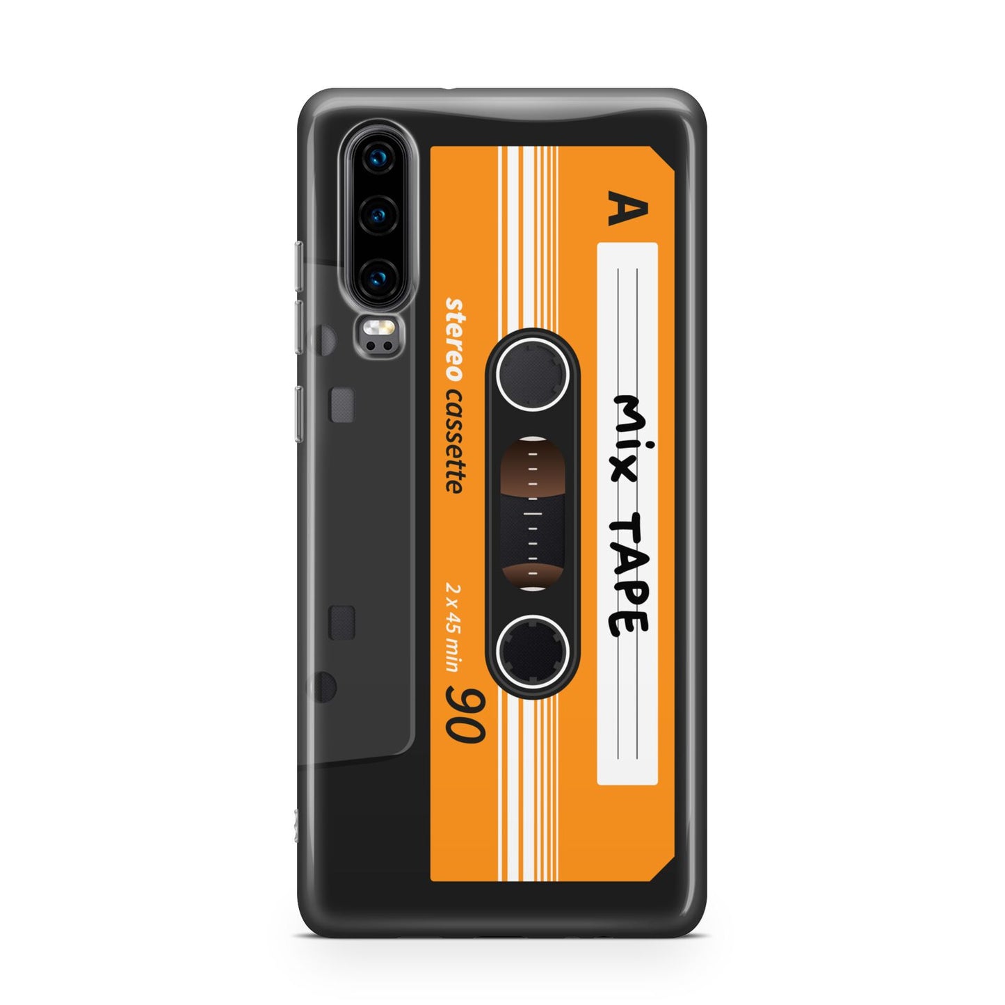 Black Casette Tape Huawei P30 Phone Case