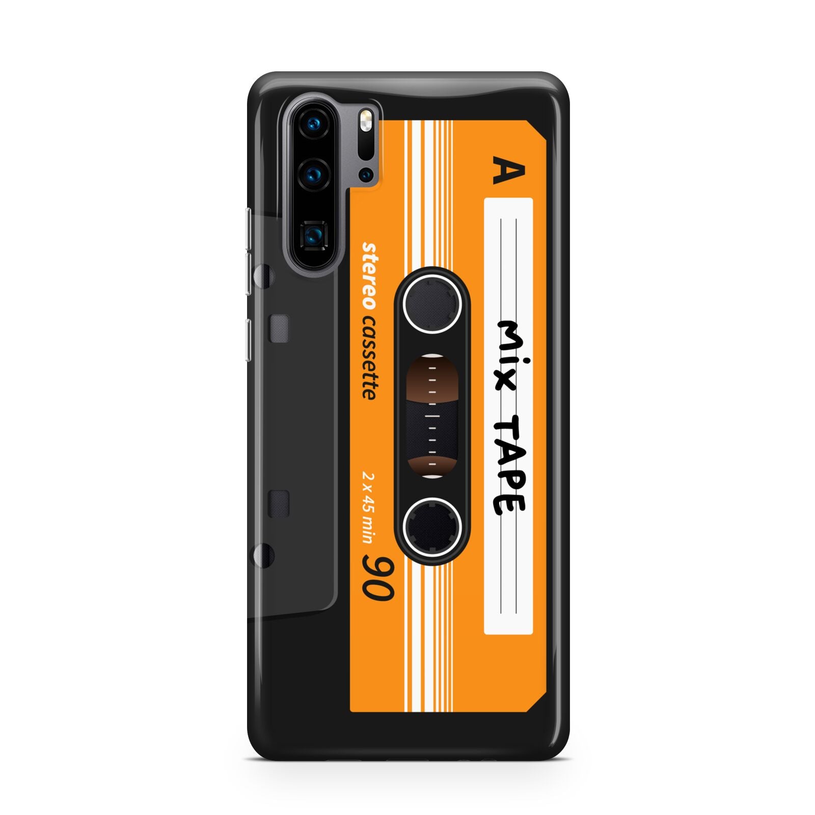 Black Casette Tape Huawei P30 Pro Phone Case