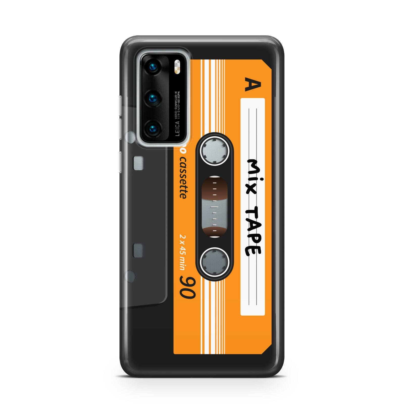 Black Casette Tape Huawei P40 Phone Case