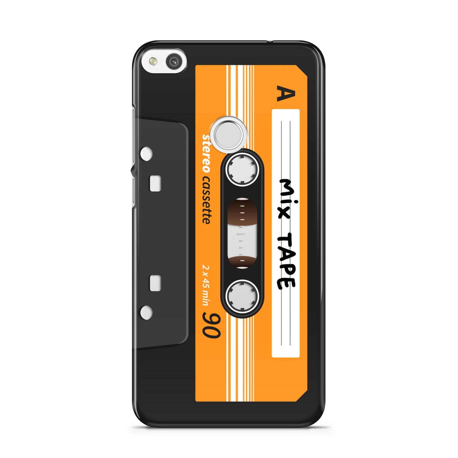 Black Casette Tape Huawei P8 Lite Case