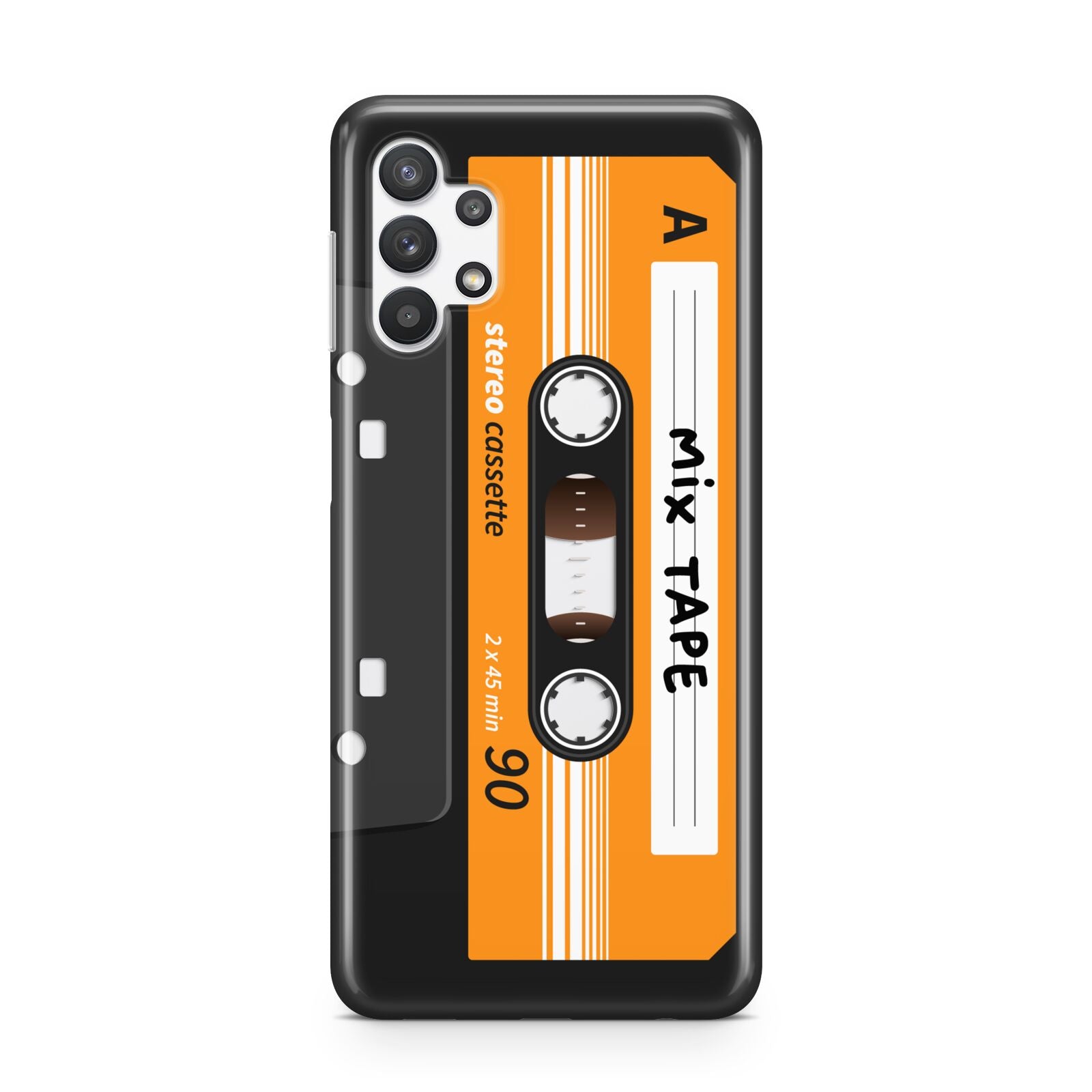 Black Casette Tape Samsung A32 5G Case