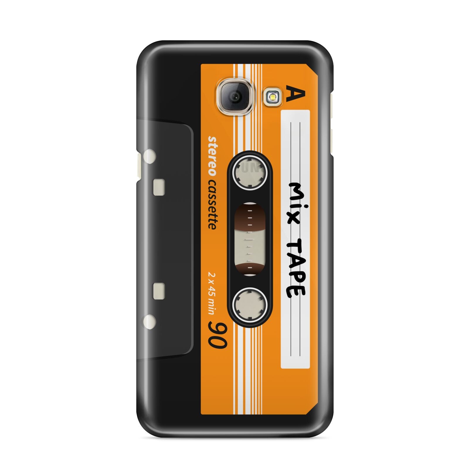 Black Casette Tape Samsung Galaxy A8 2016 Case