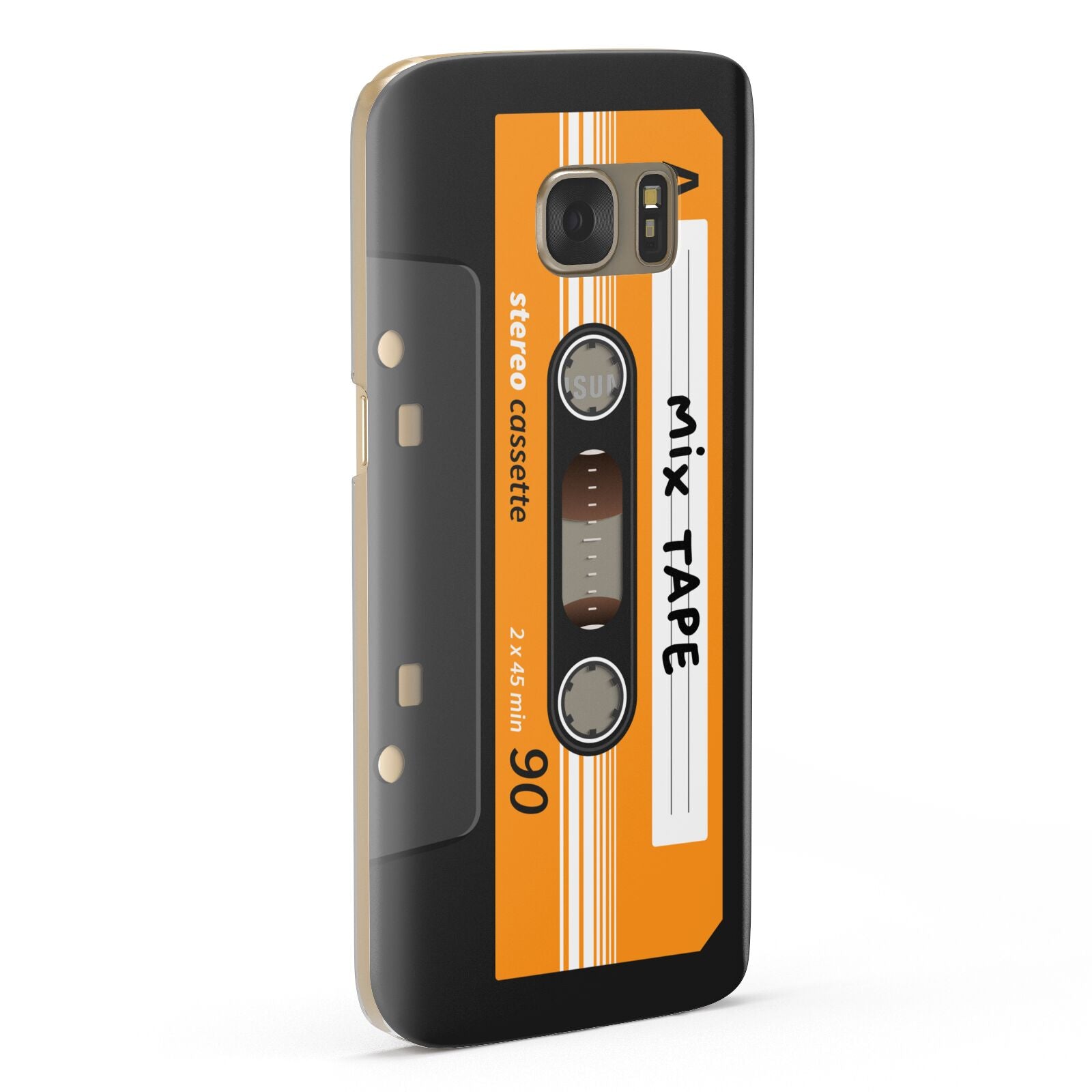 Black Casette Tape Samsung Galaxy Case Fourty Five Degrees