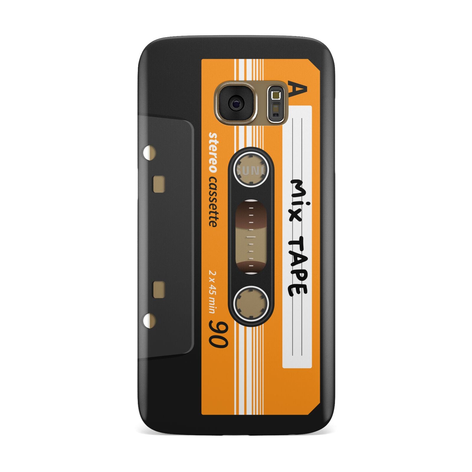 Black Casette Tape Samsung Galaxy Case