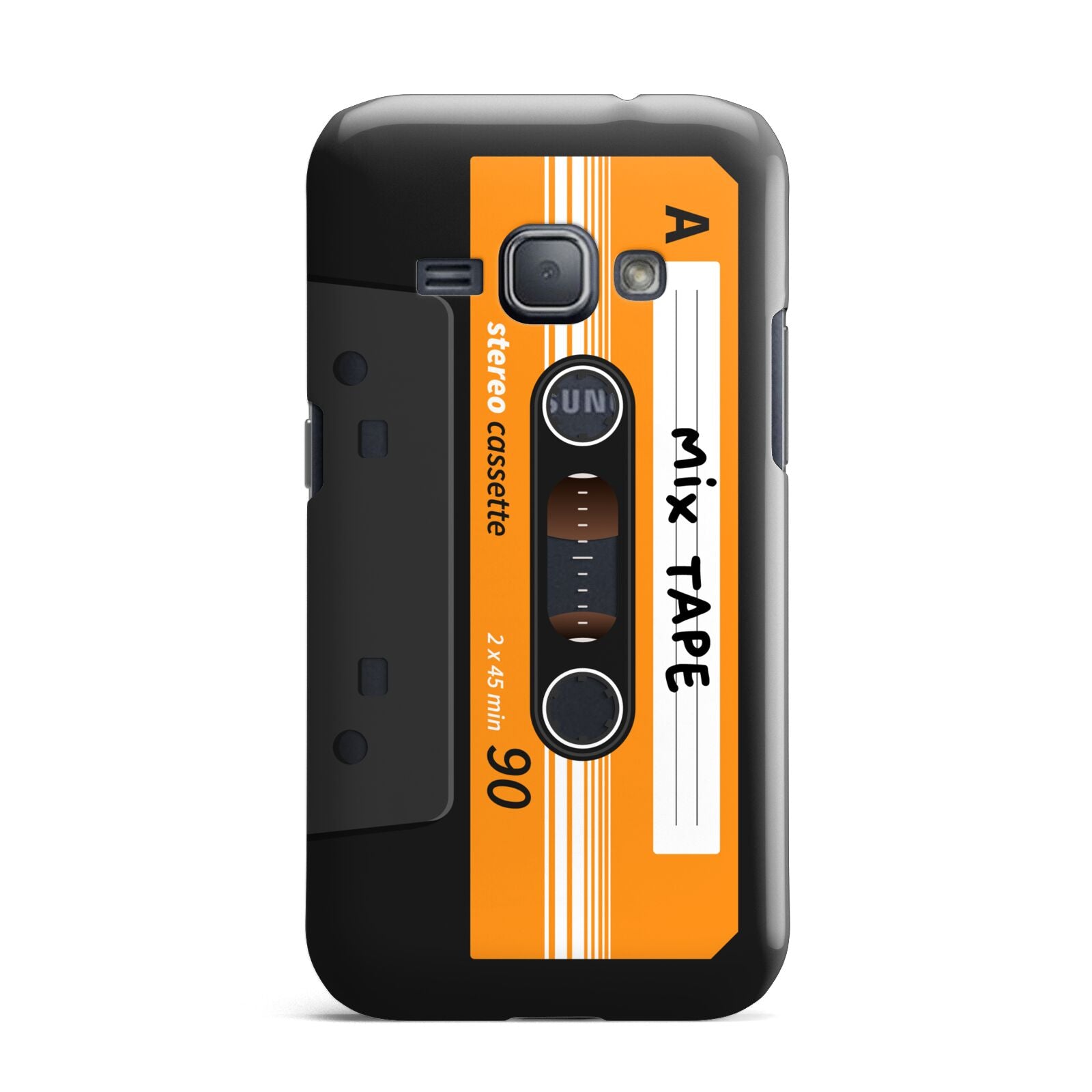 Black Casette Tape Samsung Galaxy J1 2016 Case