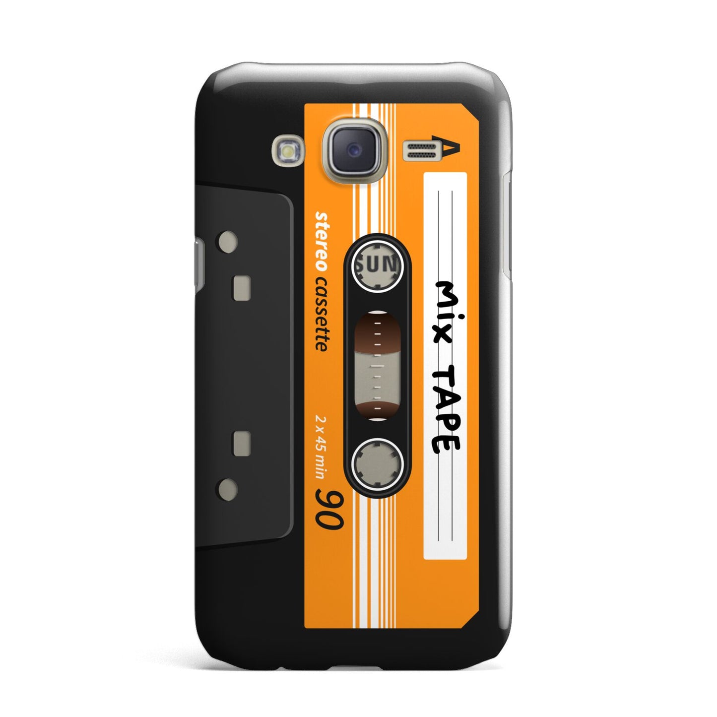 Black Casette Tape Samsung Galaxy J7 Case