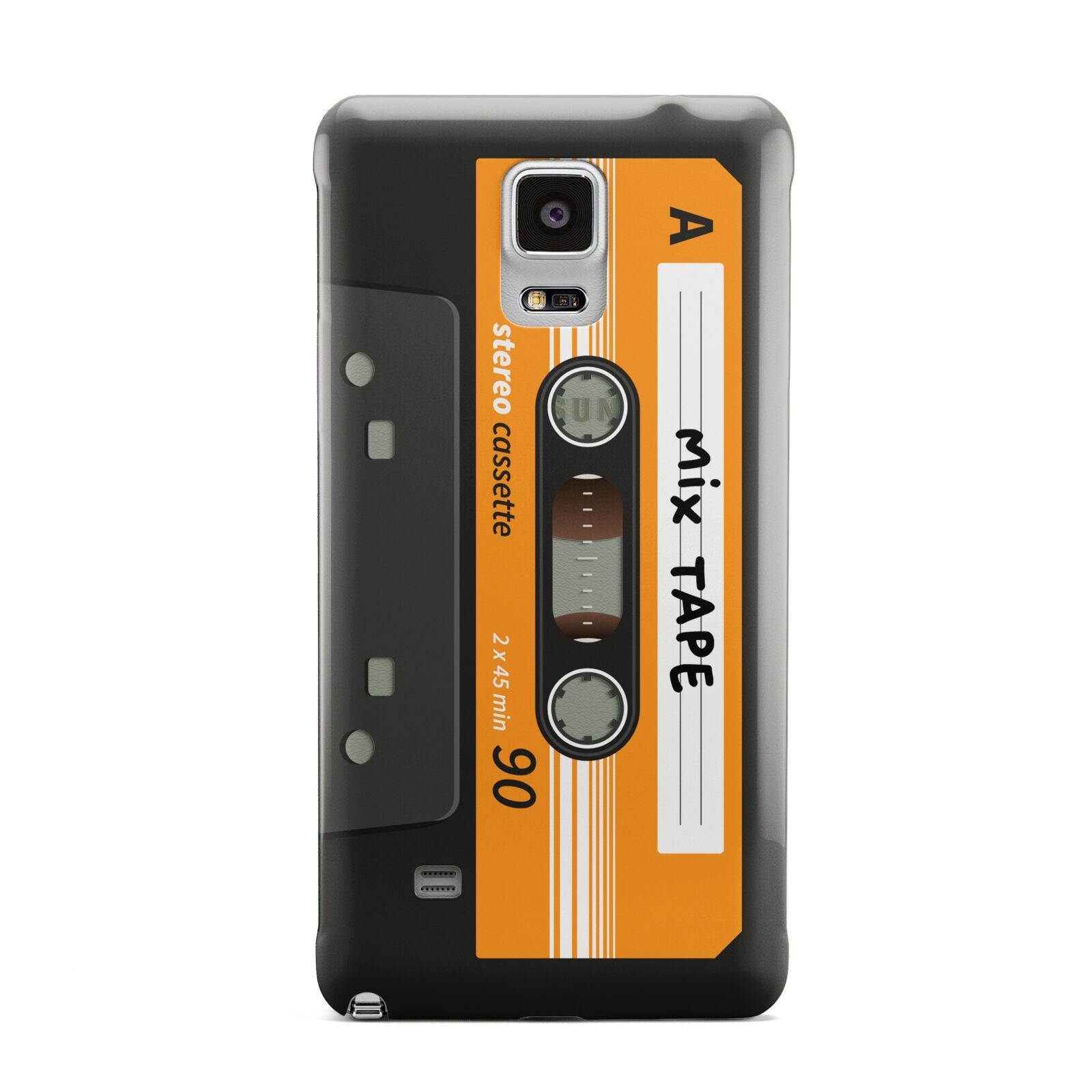 Black Casette Tape Samsung Galaxy Note 4 Case